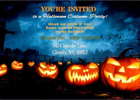 Halloween Invitation Printable Template Editable Instant - Etsy