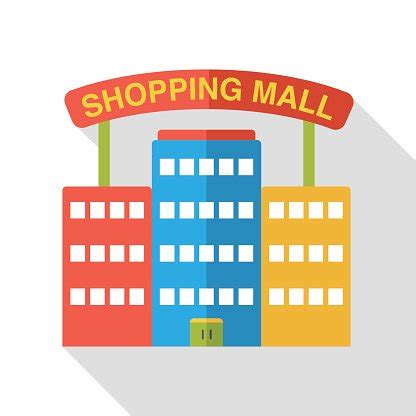 Shopping Mall Flat Icon Stock Clipart | Royalty-Free | FreeImages