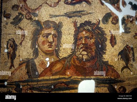 Greek gods Mosaics Hatay Museum Antakya Antioch Turkey Stock Photo - Alamy