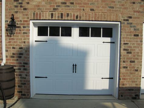 Single White Carriage House Garage Door | A Plus Garage Doors