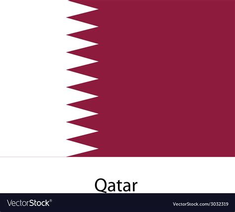 Flag of the country qatar Royalty Free Vector Image