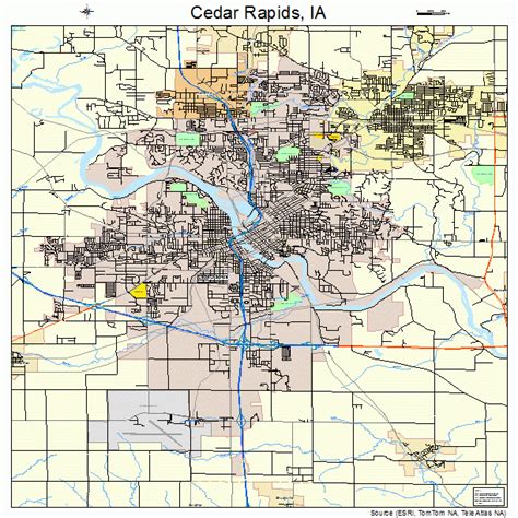 Cedar Rapids Iowa Street Map 1912000