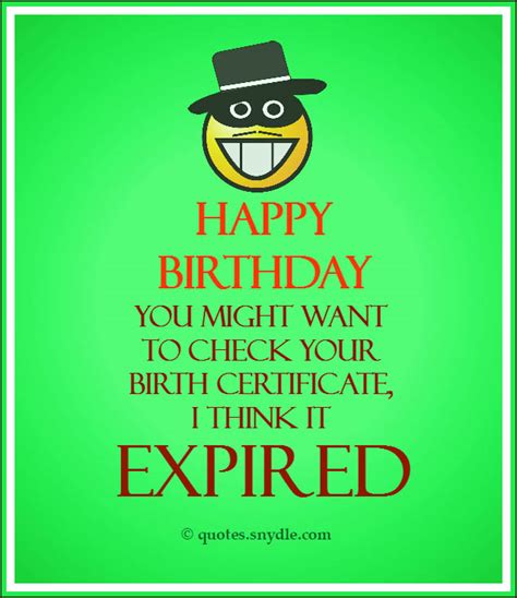 Funny Birthday Quotes - Quotes and Sayings