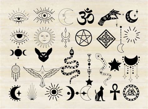 MYSTICAL SVG BUNDLE Mystic Designs Mystic Moon and Sun - Etsy