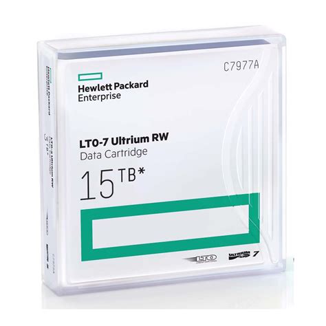 HPE LTO 7 Tape with Custom Barcode Label C7977A-BC