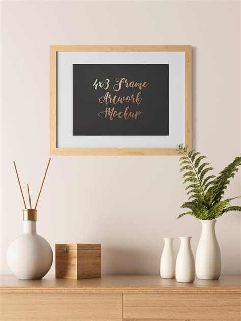 Frame Artwork Mockup Free PSD | Mockup World HQ