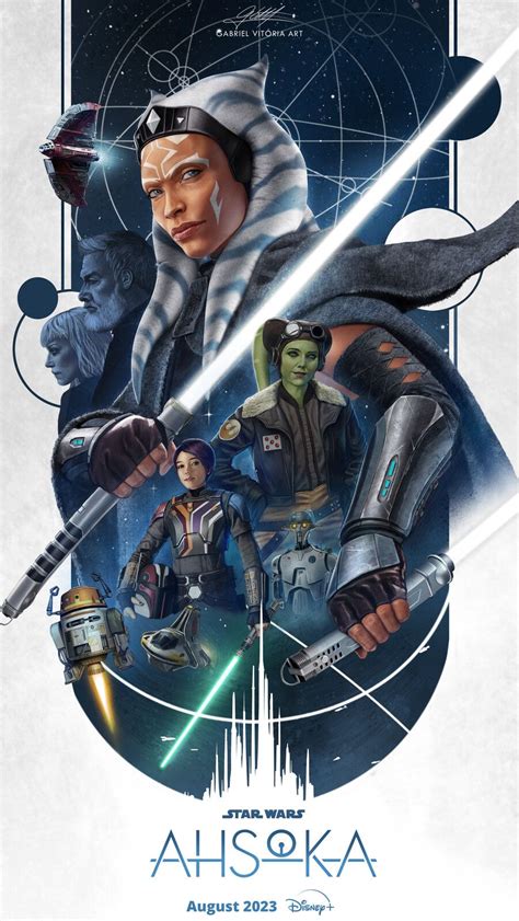 Ahsoka series fan poster, Gabriel Vitoria in 2023 | Star wars, Star ...