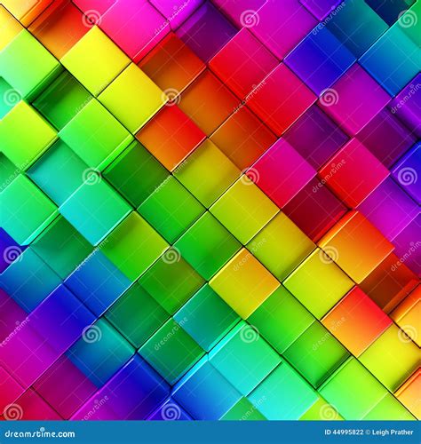 Colorful Blocks Abstract Background Stock Illustration - Illustration ...