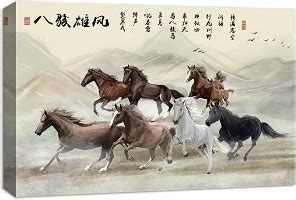 8 Horses Painting Feng Shui - Best Painting Collection