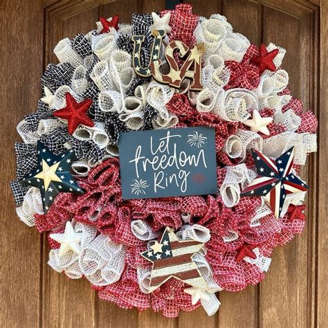 Labor Day Wreath - Etsy