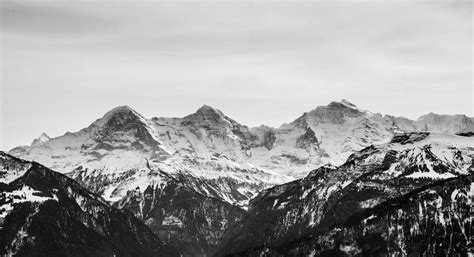 Black and White Mountain Wallpapers - Top Free Black and White Mountain ...