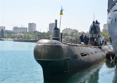 Ukrainian Navy Foxtrot Class Zaporozhye Diesel Electric Submarine (SSK ...