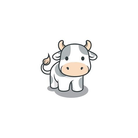 Premium Vector | Cute cow illustration isolated