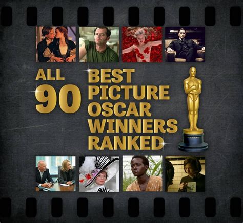 All 90 Best Picture Oscar Winners Ranked in 2020 | Oscar best picture ...