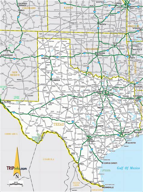 Texas Road Map - Official Texas Highway Map - Printable Maps