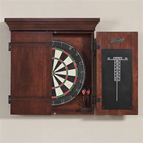 American Heritage Athos Dart Board Cabinet Set & Reviews | Wayfair