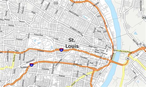 St. Louis Map, Missouri - GIS Geography