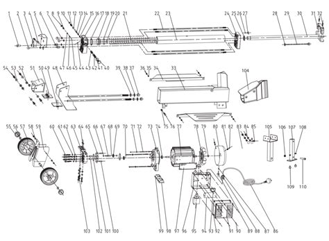 FM10 Electric Log Splitter - Spare Parts | Forest Master