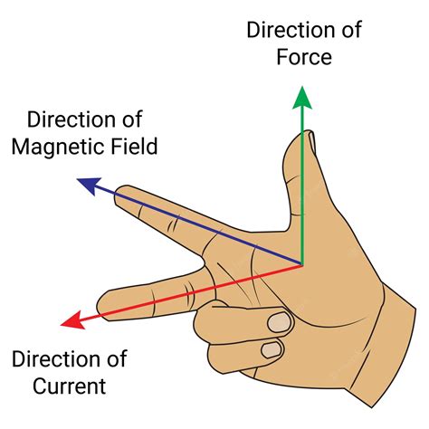 Premium Vector | Fleming's right hand rule. Physics education Science ...