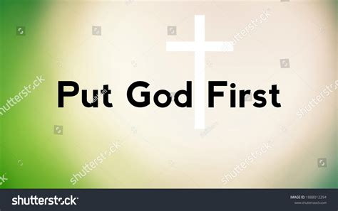 Put God First Bible Words God Stock Illustration 1888012294 | Shutterstock