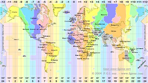 Time Zones | Time zone map, Time zones, World map continents