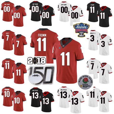 2021 2019 UGA Georgia Bulldogs College Football Jerseys 13 Stetson ...