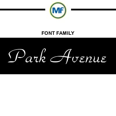 Download Park Avenue Fonts | MaisFontes