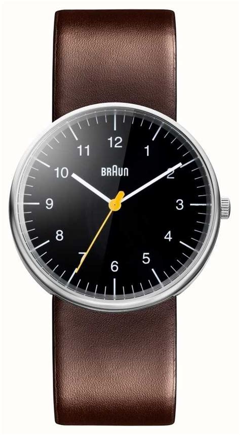 Braun Mens Brown Leather Strap Watch BN0021BKBRG - First Class Watches™