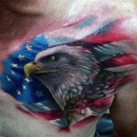 91 Cool Patriotic Tattoos for Men | American flag tattoo, Patriotic ...