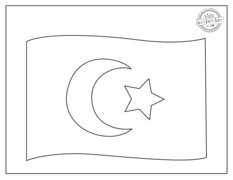 The Legendary Turkey Flag Coloring Pages Kids Activities Blog |KAB