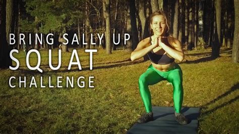 Bring Sally Up - SQUAT Challange (With Timer) - YouTube | Squat workout ...