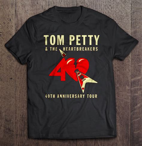 Tom Petty & The heartbreakers 40th Anniversary tour T-Shirt | TeeHerivar