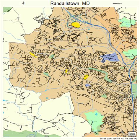 Randallstown Maryland Street Map 2464950