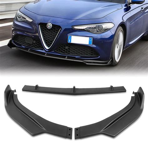 For 2017-2021 Alfa Romeo Giulia Matt Black Color Front Bumper Body Kit ...