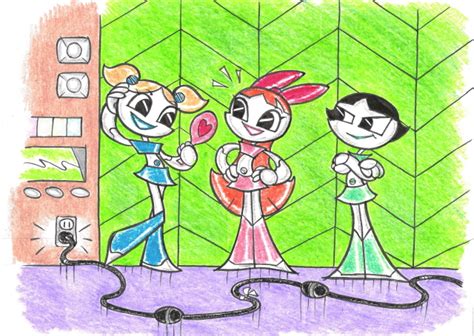 Powerpuff Girls As Jenny Robots by blackhellcat on DeviantArt