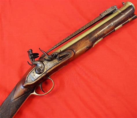 CIRCA. 1800 BRITISH FLINTLOCK BLUNDERBUSS RIFLE WITH BAYONET – JB ...