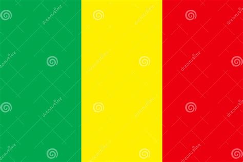 Mali Country Flag Colors Vector Stock Vector - Illustration of flag ...