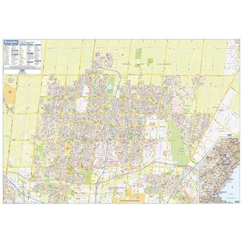 Brampton Wall Map - Street Detail - Large by Lucid Map - The Map Shop