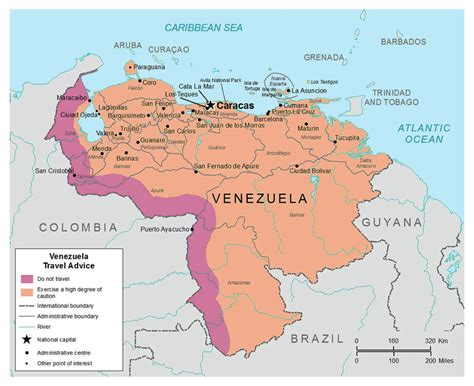 Detailed map of Venezuela | Venezuela | South America | Mapsland | Maps ...