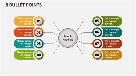 8 Bullet Points PowerPoint and Google Slides Template - PPT Slides