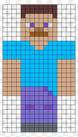 Minecraft Steve Pixel Art Template