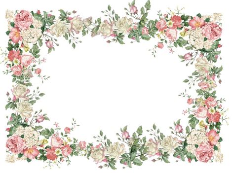 Vintage Flower Border