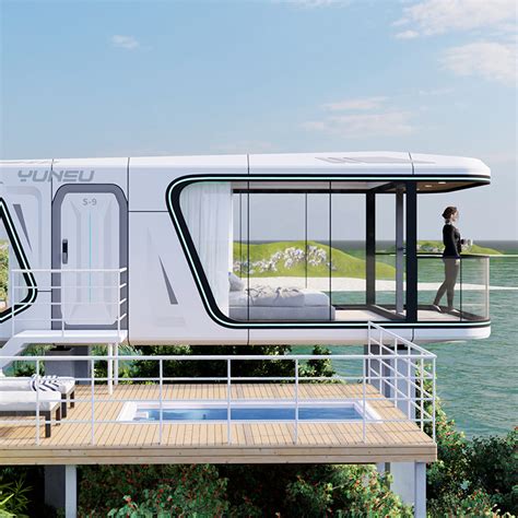 YUNSU S9 Luxury Prefab Tiny Home Mobile Sleeping Homestay Capsule House ...