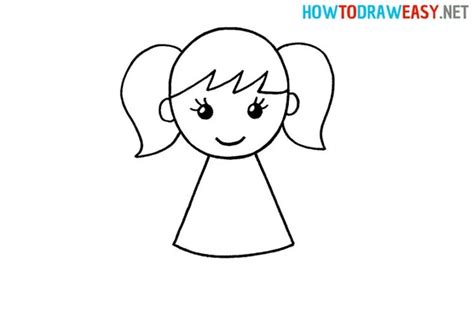 How to Draw a Girl for Kids - How to Draw Easy | Easy drawings ...