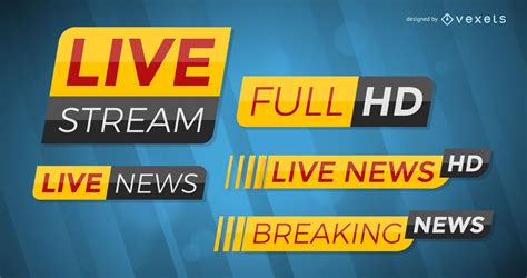 Breaking News Template Set Vector Download