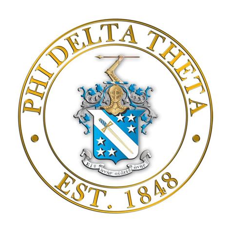 Phi Delta Theta Circle Crest - Shield Decal SALE $6.95. - Greek Gear®