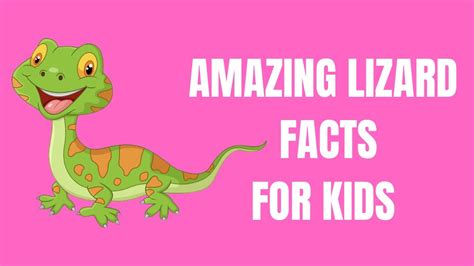 Amazing Lizard Facts For Kids - YouTube