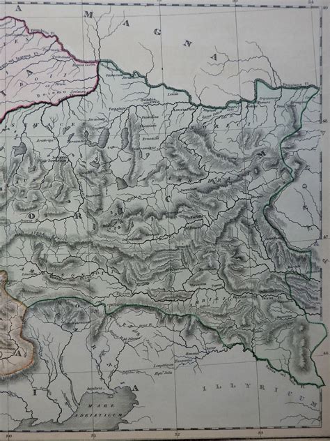 Roman Provinces of the Alps Vindelicia Rhaetia Noricum historical map ...