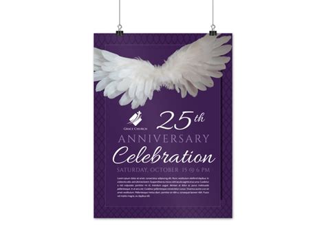 Beautiful Church Anniversary Poster Template