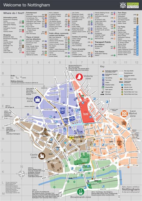 Nottingham City Centre Map by Dale Twigger - Issuu